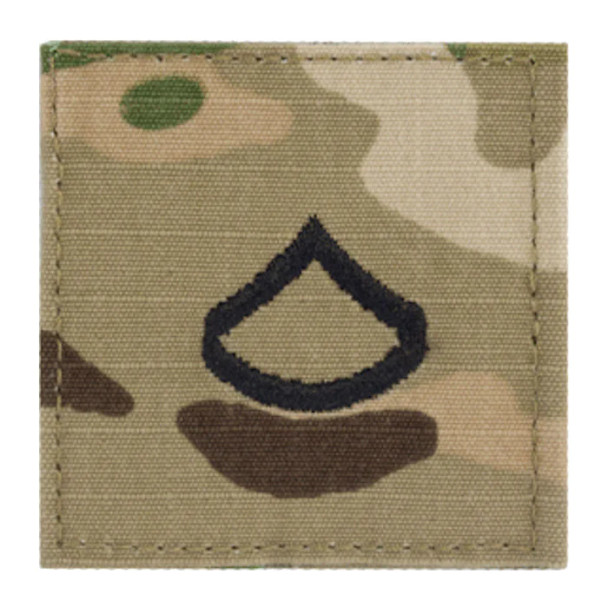 Private First Class E-3 OCP Scorpion Rank with Hook (Velcro)
