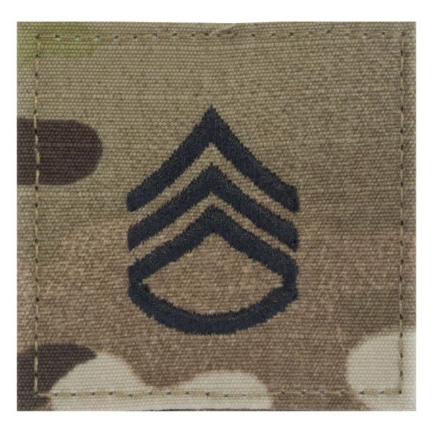 Staff Sgt E-6 OCP Scorpion Rank with Hook (Velcro)