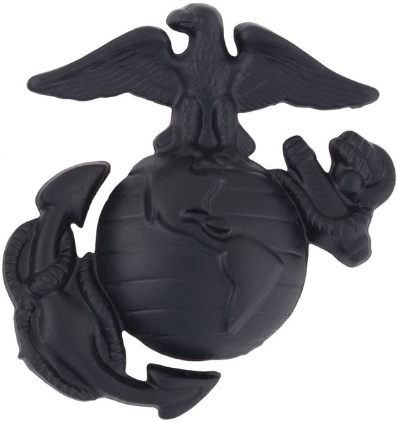 Marine Corp USMC EGA Cap Device Enlisted Subdued Black