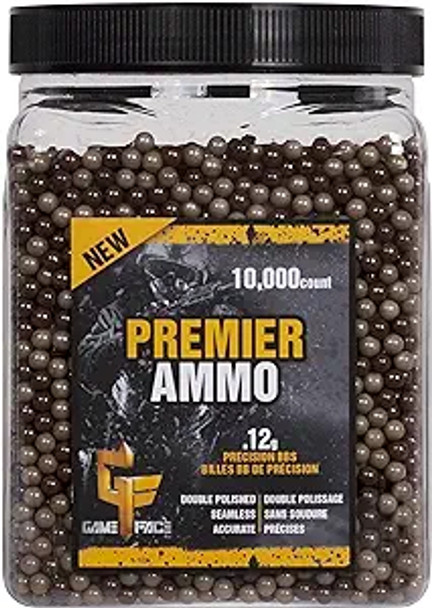 Game Face Premier Airsoft BBs (.12) 10,000ct.
