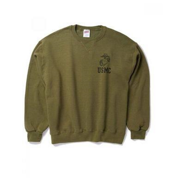Soffe Authentic USMC Fleece Sweatshirt with EGA USA Made All Sizes New Soffe Authentic USMC Fleece Sweatshirt with EGA USA Made All Sizes New