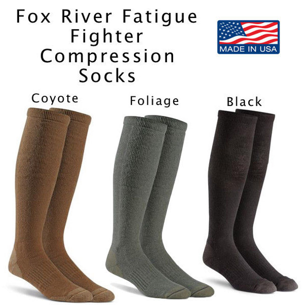 Fox River Fatigue Fighter Military Compression Boot Sock FoxSox US MADE NEW 6036