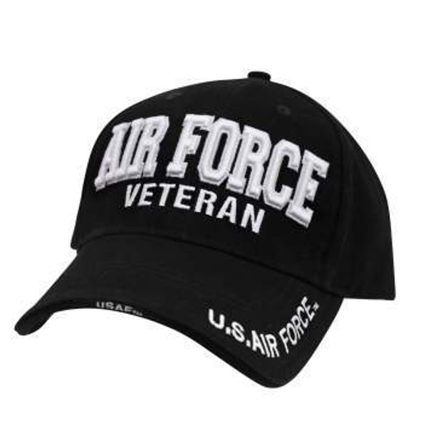 Rothco USAF Veteran Black Low Profile Cap