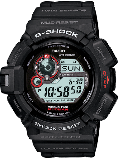 Casio G-Shock Mudman Tough Solar Watch G9300-1 - SGT TROYS