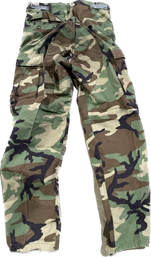 Original Military Woodland Camo BDU Pants used - SGT TROYS