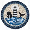 10" Nautical White Whale Lighthouse Trivet MSPR-443