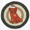 10" Santa Hat Dog Trivet MSPR-508