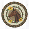 10" Brown Horse Daisy Trivet MSPR-657