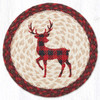 10" Red Plaid Deer Trivet MSPR-864