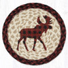 10" Red Plaid Moose Trivet MSPR-864