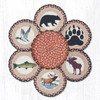 10" Wildlife Trivets in a Basket Set TNB-043