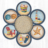 10" By The Sea Trivets in a Basket Set TNB-362