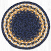 10" Light & Dark Blue/Mustard Trivet MS-079