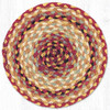 10" Burgundy/Gray/Cream Trivet MS-357