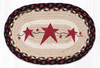 10"x15" Primitive Stars Burgundy Miniature Swatch MSP-019