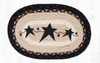 10"x15" Primitive Stars Black Miniature Swatch MSP-313