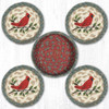 Holly Cardinal Coasters in a Basket Set CNB-025