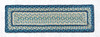 8.25"x27" Breezy Blue/Taupe/Ivory Stair Traid C-362