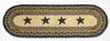 8.25"x27" Black Stars Stair Tread ST-OP-099