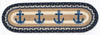 8.25"x27" Navy Anchor Stair Tread ST-OP-443