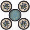 Blueberry Coasters in a Basket Set CNB-312