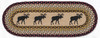13"x36" Black Moose Table Runner OP-019