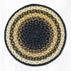 15.5" Light & Dark Blue/Mustard Chair Pad CH-079