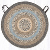 15.5" Charcoal/Gray/Ivory Chair Pad CH-903