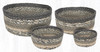 Charcoal/Gray/Ivory Basket Set CB-903