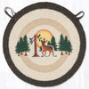 15.5" Full Moon & Deer Chair Pad CH-922