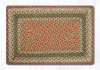 Olive/Burgundy/Gray Oblong Rug RC-024