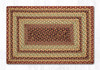 Burgundy/Gray/Cream Oblong Rug RC-357