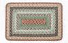 Buttermilk/Cranberry Oblong Rug RC-413