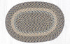 20"x30"-6'x9' Blue/Natural Oval Rug C-005