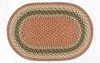 20"x30"-6'x9' Olive/Burgundy/Gray Oval Rug C-024