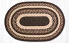 20"x30"-6'x9' Mocha/Frappuccino Oval Rug C-313