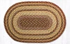 20"x30"-6'x9' Burgundy/Gray/Cream Oval Rug C-357