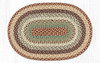 20"x30"-6'x9' Buttermilk/Cranberry Oval Rug C-413