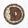 5" Rustic D Coaster IC-9-870