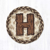 5" Rustic H Coaster IC-9-870