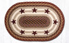 20"x30" - 5'x8' Burgundy Stars Rug OP-357