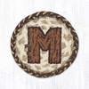 5" Rustic M Coaster IC-9-870