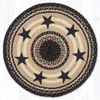27" Black Stars Rug RP-313