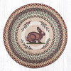 27" Vintage Rabbit Rug RP-413