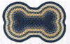 Light & Dark Blue/Mustard Dog Bone Rug DB-079