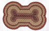 Burgundy/Gray/Cream Dog Bone Rug DB-357