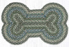 Sage/Ivory/Settlers Blue Dog Bone Rug DB-419