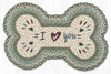 I Heart You Dog Bone Rug DBP-419
