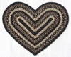 20"x30" Mocha/Frappuccino Heart Rug HC-313