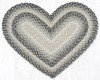 20"x30" Gray/Sand/Ivory Heart Rug HC-890